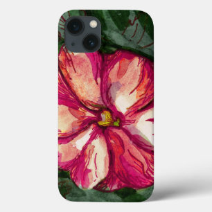 Funda Para iPhone 13 Arte de flores rosadas de Balsam