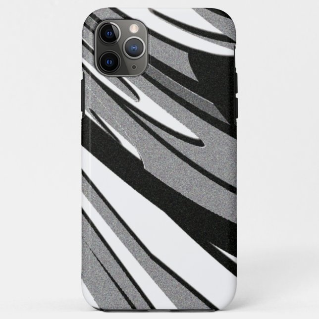 Funda De Case-Mate Para iPhone Arte de formas en blanco y negro (Reverso)