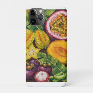 Funda Para iPhone 11 Pro Arte de Frutas Tropicales Decoración Exótica de