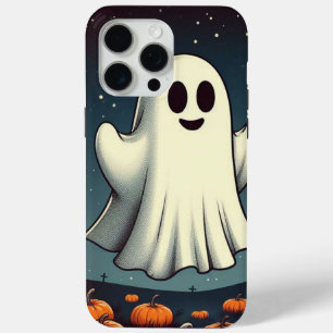 Funda Para iPhone 15 Pro Max Arte de halloween con fantasmas y calabazas