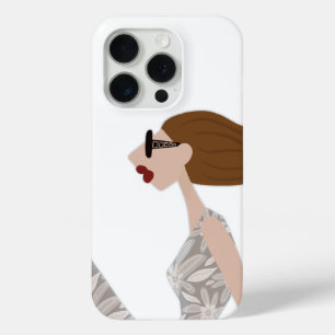 Funda Para iPhone 15 Pro Arte de ilustración de moda ultra casual chic