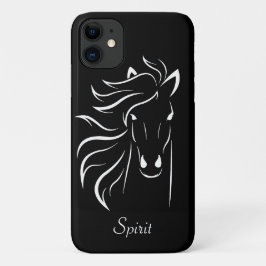 Funda Para iPhone 11 Arte de imagen de silueta de caballo moderno sobre