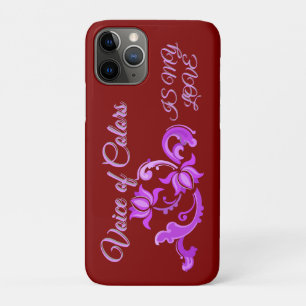 FUNDA PARA iPhone 11 PRO ARTE DE JUEGO DE COLOR ROJO Y ROSA PARA REGALO