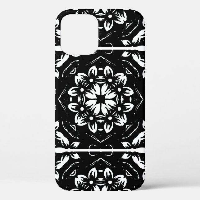 Funda De Case-Mate Para iPhone Arte de Kaleidoscope mandala (Reverso )