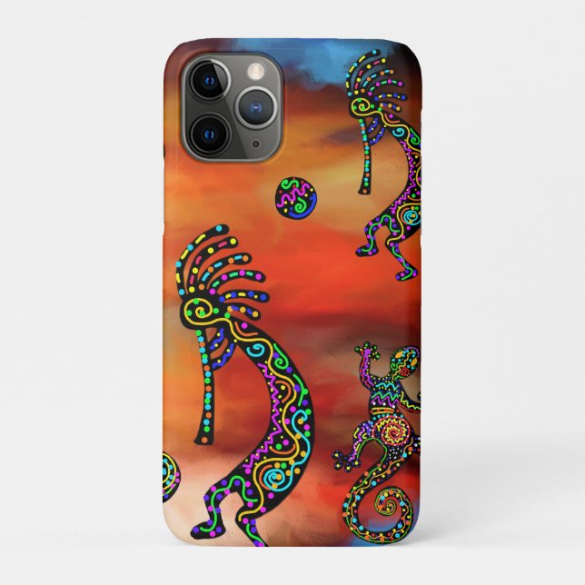 Funda De Case-Mate Para iPhone Arte de Kokopelli (Reverso)