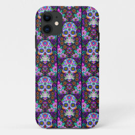 Funda Para iPhone 11 Arte de la calavera del azúcar - Vida en muerte