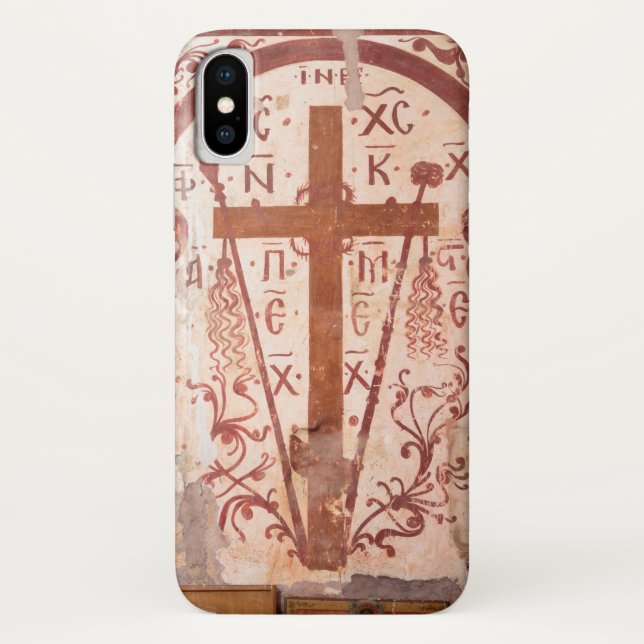 Funda De Case-Mate Para iPhone Arte de la Cruz Cristiana (Reverso)