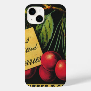 Funda Para iPhone 14 De Case-Mate Arte de la etiqueta del cajón de la fruta del