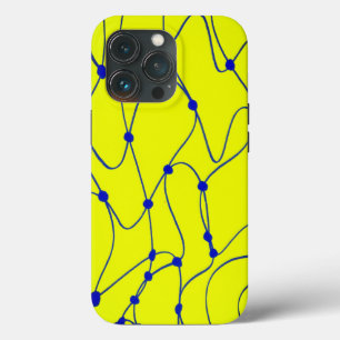 Funda Para iPhone 13 Pro arte de línea de patrones de negrita abstracto de 