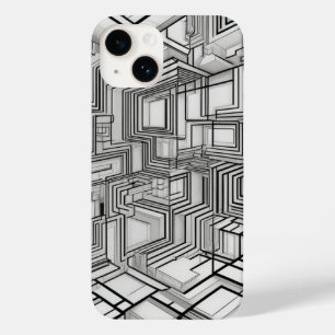 Funda Para iPhone 14 De Case-Mate Arte de líneas de círculos geométricos