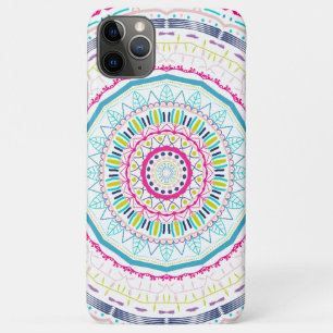 Funda Para iPhone 11 Pro Max Arte de Mandala Colorido Vibrante