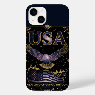 Funda Para iPhone 14 De Case-Mate Arte de Mapa Celestial Águila Cósmica USA