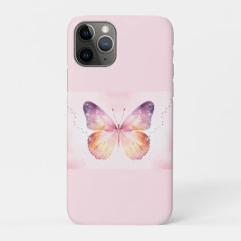Funda Para iPhone 11 Pro Arte de mariposa en acuarela