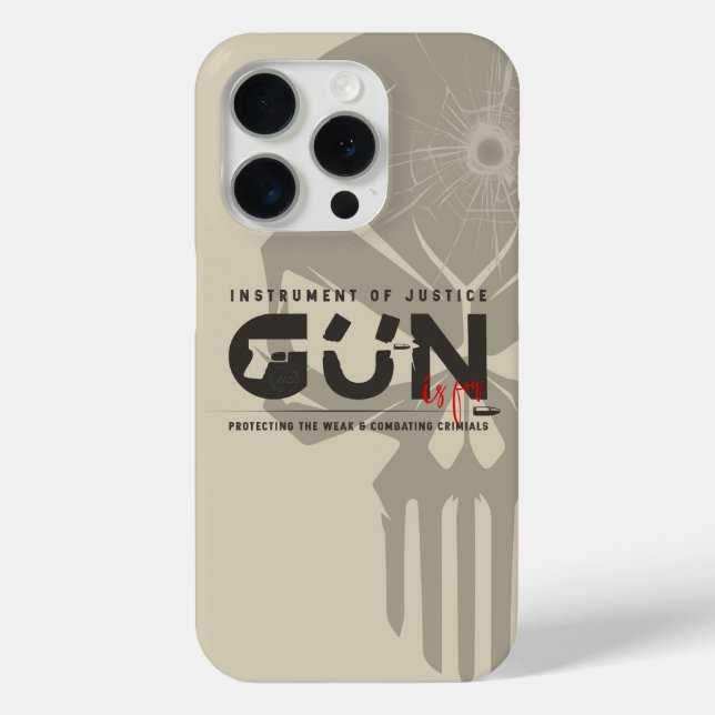 Funda De Case-Mate Para iPhone Arte de monograma de arma | (Reverso )