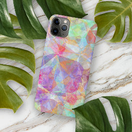 Funda Para iPhone 11 Pro Max Arte de mosaico verde azul turquesa morado rosa de