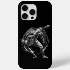 Funda Para iPhone 15 Pro Max Arte de movimiento monocromo de estilo urbano