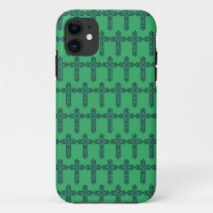 Funda Para iPhone 11 Arte de Nudillo Gráfico de Cruz Celta