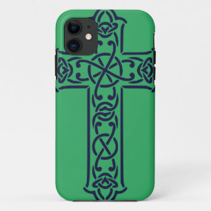 Funda Para iPhone 11 Arte de Nudillo Gráfico de Cruz Celta