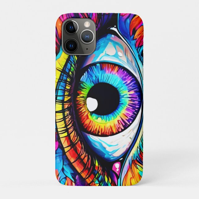 Funda De Case-Mate Para iPhone Arte de Ojo Vibrante (Reverso)
