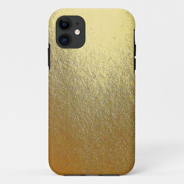Funda De Case-Mate Para iPhone Arte de oro brillante (Reverso)