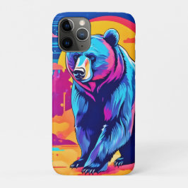 Funda Para iPhone 11 Pro Arte de oso vibrante