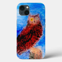 Arte de pájaro de búho nocturno