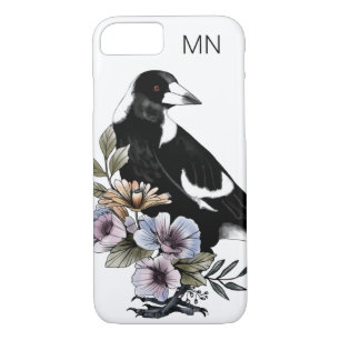 Funda Para iPhone 8/7 Arte de pájaro negro