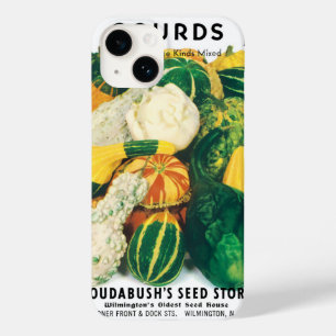 Funda Para iPhone 14 De Case-Mate Arte de paquete de semillas vintage, calabazas mix