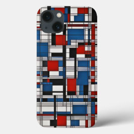 Funda Para iPhone 13 Arte de pared geométrica abstracto moderno
