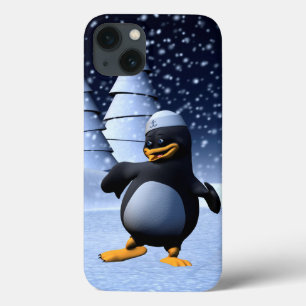 Funda Para iPhone 13 Arte de pingüino marinero de invierno adorable par