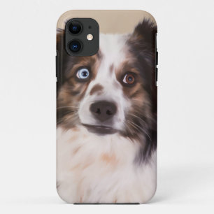 Funda Para iPhone 11 Arte de pintura de aceite de perro pastor australi