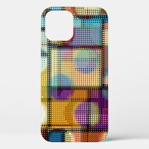Funda Para iPhone 12 Arte de píxeles de polos bajos, patrón geométrico.
