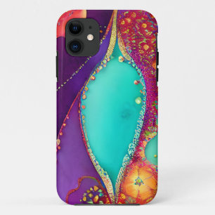 Funda Para iPhone 11 Arte de playa bastante abstracto
