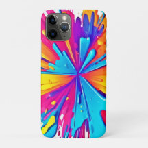 Arte de ráfaga de color radial