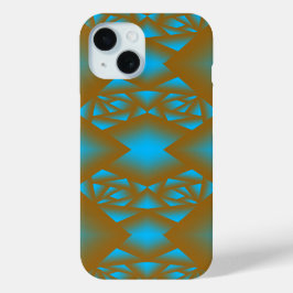 Funda Para iPhone 15 Arte De Resumen Geométrico De Ombre De La Tierra Y