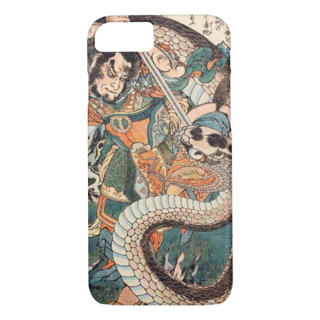Funda De Case-Mate Para iPhone Arte de samurai, un guerrero legendario clásico ja (Reverso)