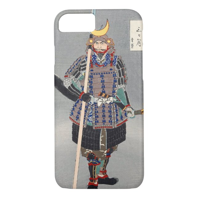 Funda De Case-Mate Para iPhone Arte de Ukiyoe del japonés (Tsukioka Yoshitoshi) (Reverso)