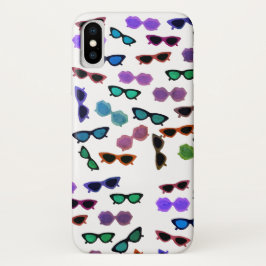 Funda Para iPhone X Arte de verano de gafas de sol cúrcuas