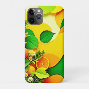 Funda Para iPhone 11 Pro Arte de Vibraciones Veraniegas de Cítricos Frescos