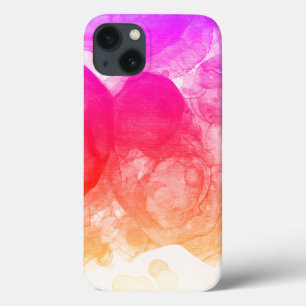 Funda Para iPhone 13 Arte degradado de Naranja brillante rosa caliente