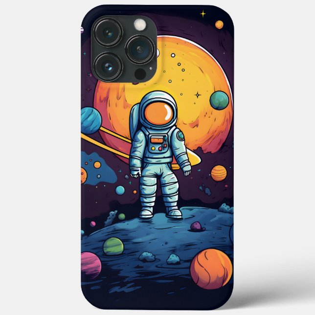 Funda De Case-Mate Para iPhone Arte del Explorador de espacios (Reverso )