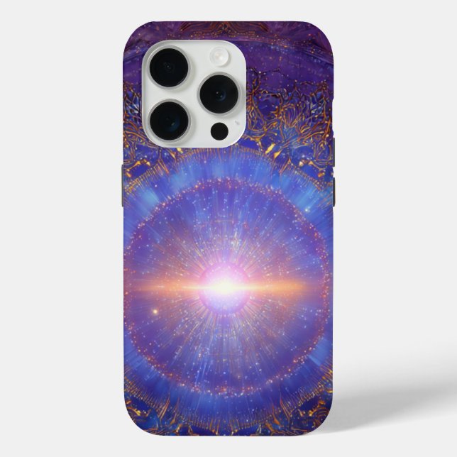 Funda De Case-Mate Para iPhone Arte del Mandala Celestial – Puerta Solar (Reverso )