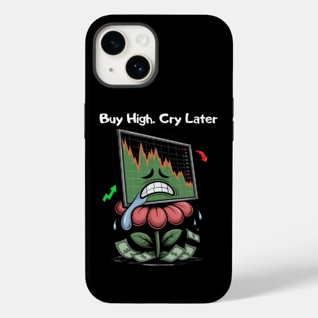 Funda De Case-Mate Para iPhone Arte del Mercado de Valores (Reverso )