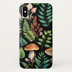 Funda Para iPhone X Arte del patrón de trama Woodland de setas foresta