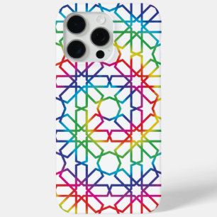 Funda Para iPhone 15 Pro Max Arte del patrón Zellige marroquí (Zelij)