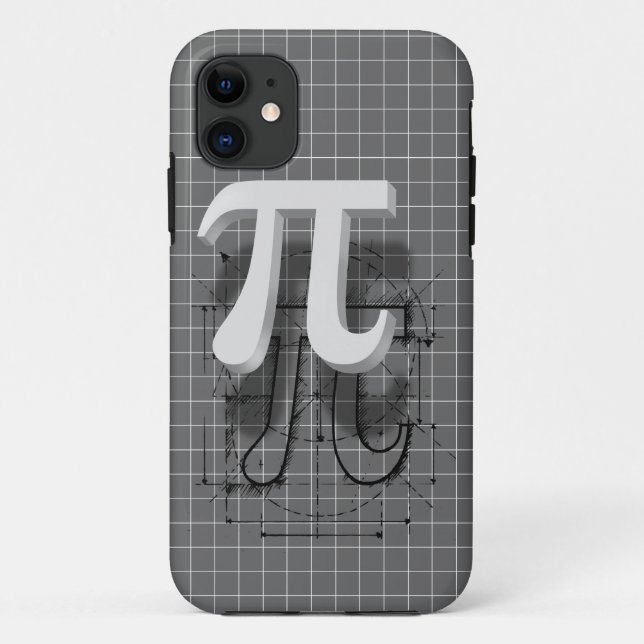Funda De Case-Mate Para iPhone Arte del símbolo del pi (Reverso)