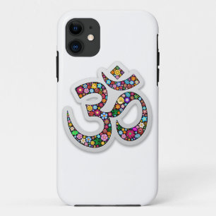 Funda Para iPhone 11 Arte del símbolo floral Namaste