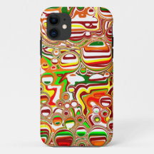 Arte digital de burbujas retro