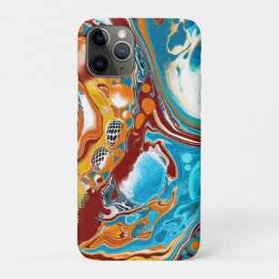 Funda Para iPhone 11 Pro Arte digital fluido de colisiones planetarias