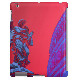 Funda Para iPhone 13 Arte digital rojo, azul del Coliseo y la estatua